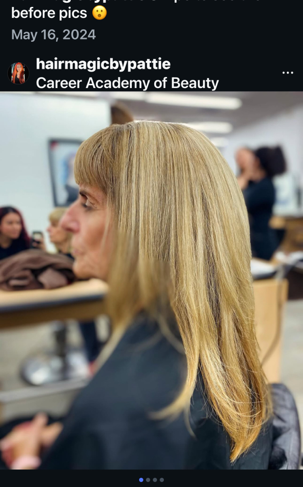 One all around color/tint at Pamper Me Prettee Facials & Hair in Long Beach, CA