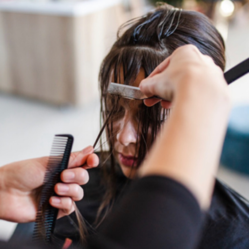 Bang trim at The Extension Loft in Draper, UT