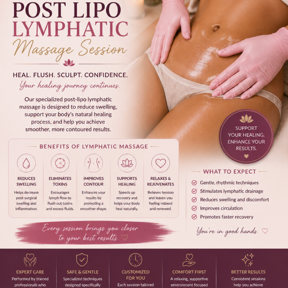 Post Op Lymphatic Massage at Quiet Beauty Esthetics By Tamika in Columbia, SC