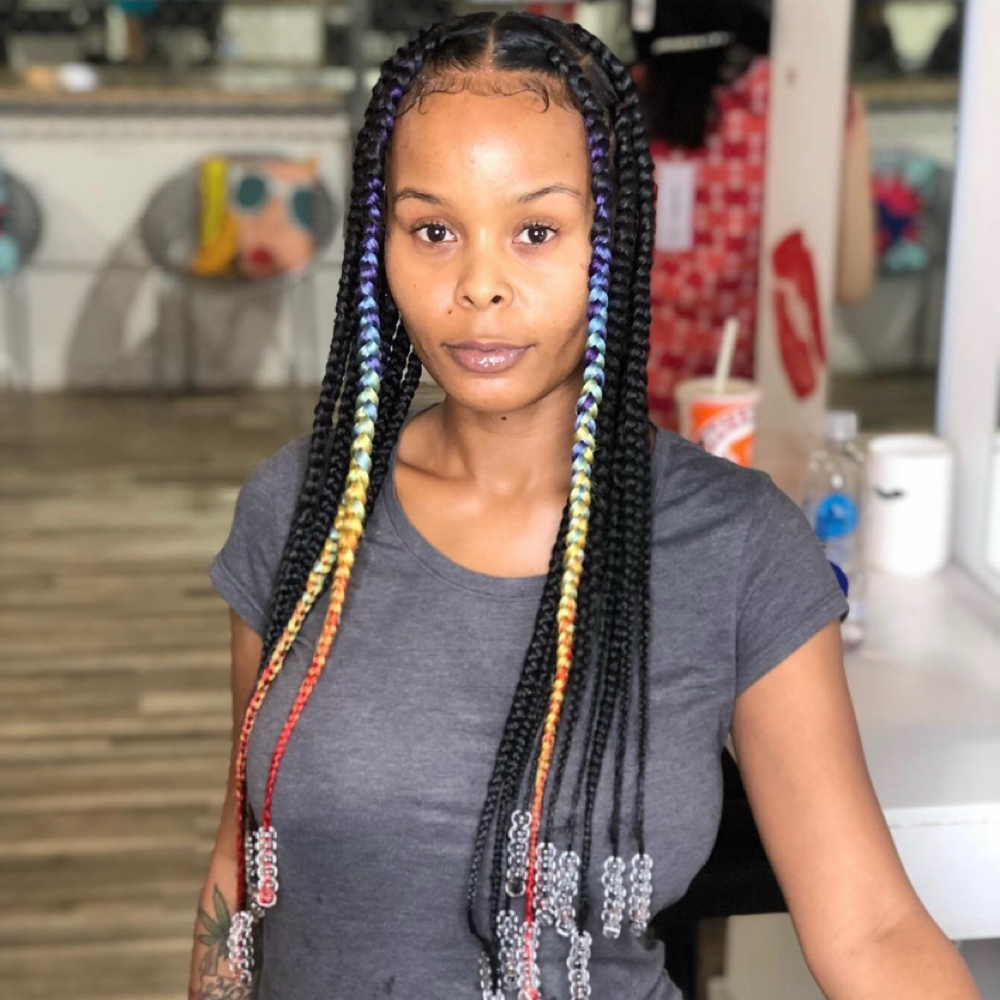 Jumbo knotless at The HR Salon Co. in Augusta, GA