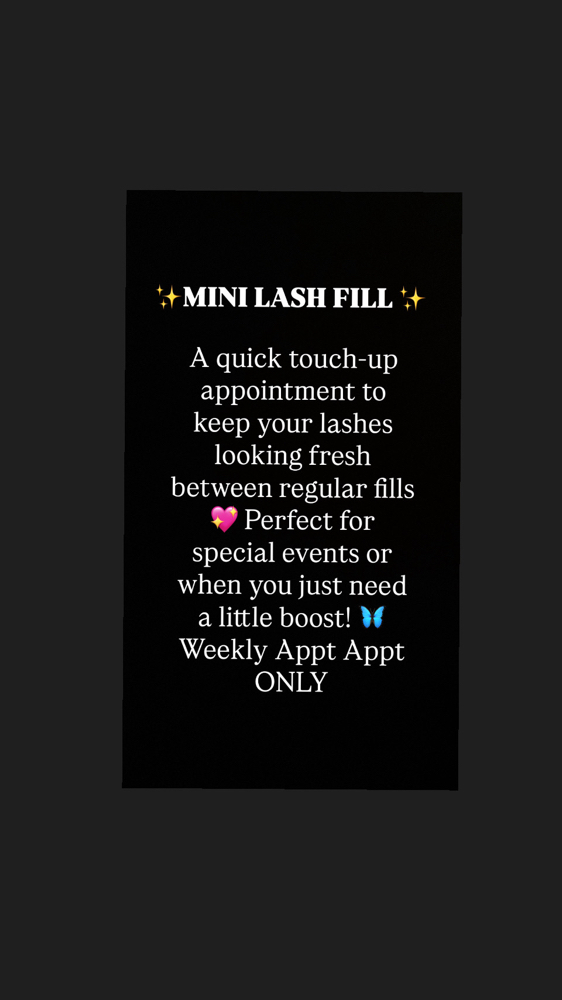Mini lash Fill at The Beauty Connect in San Antonio, TX