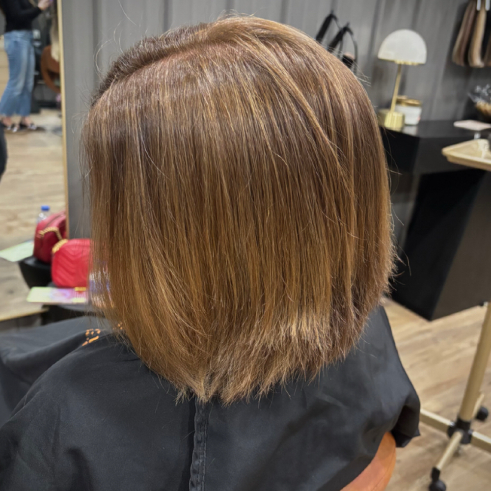 all over color + haircut at beautybykaelynpaige in Benton, AR