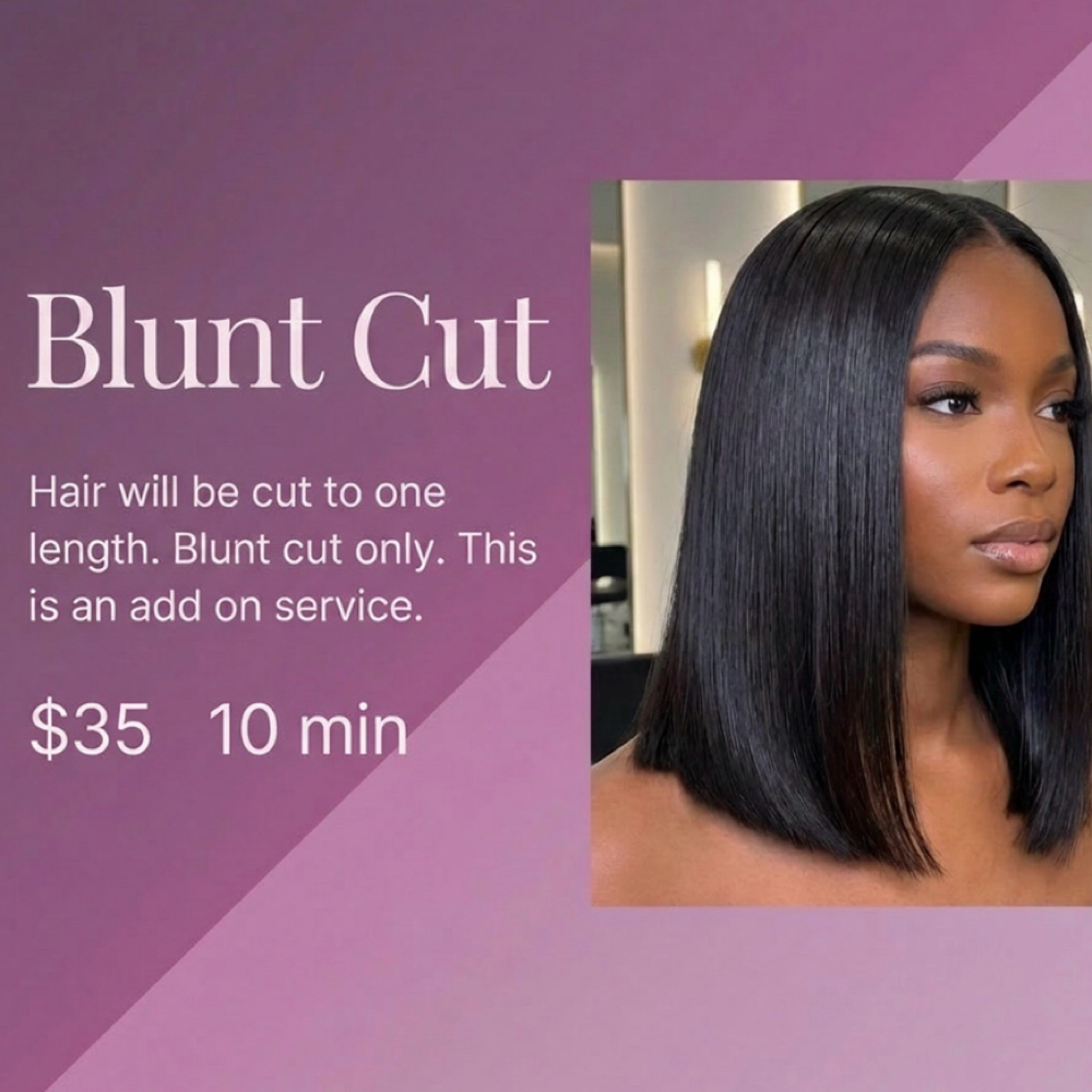 Blunt Cut at Hair by J’Rena’ in Lawrenceville, GA