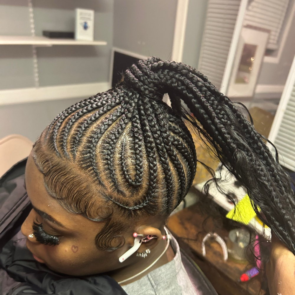 braided pony at The Hairapist Experience in Mount morris, MI