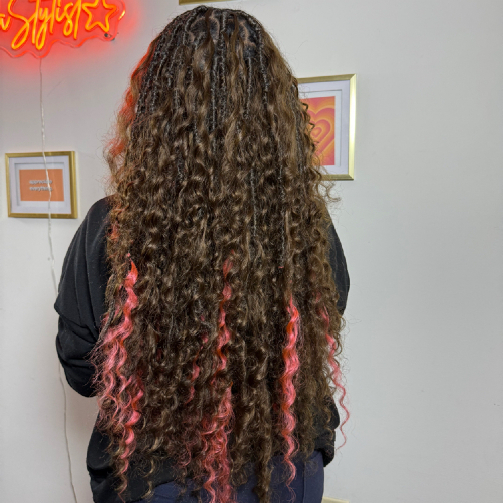 Waist Lenght Bohemian Locs (Human h at J.Dastylist Braiding & More in Morgantown, WV
