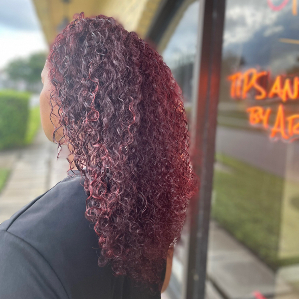 Rinse Color at Tips and Clips by Arlene in Tamarac, FL