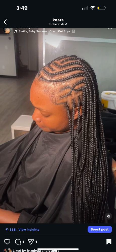 Tribal Knotless at TopTier Styles in South, SC