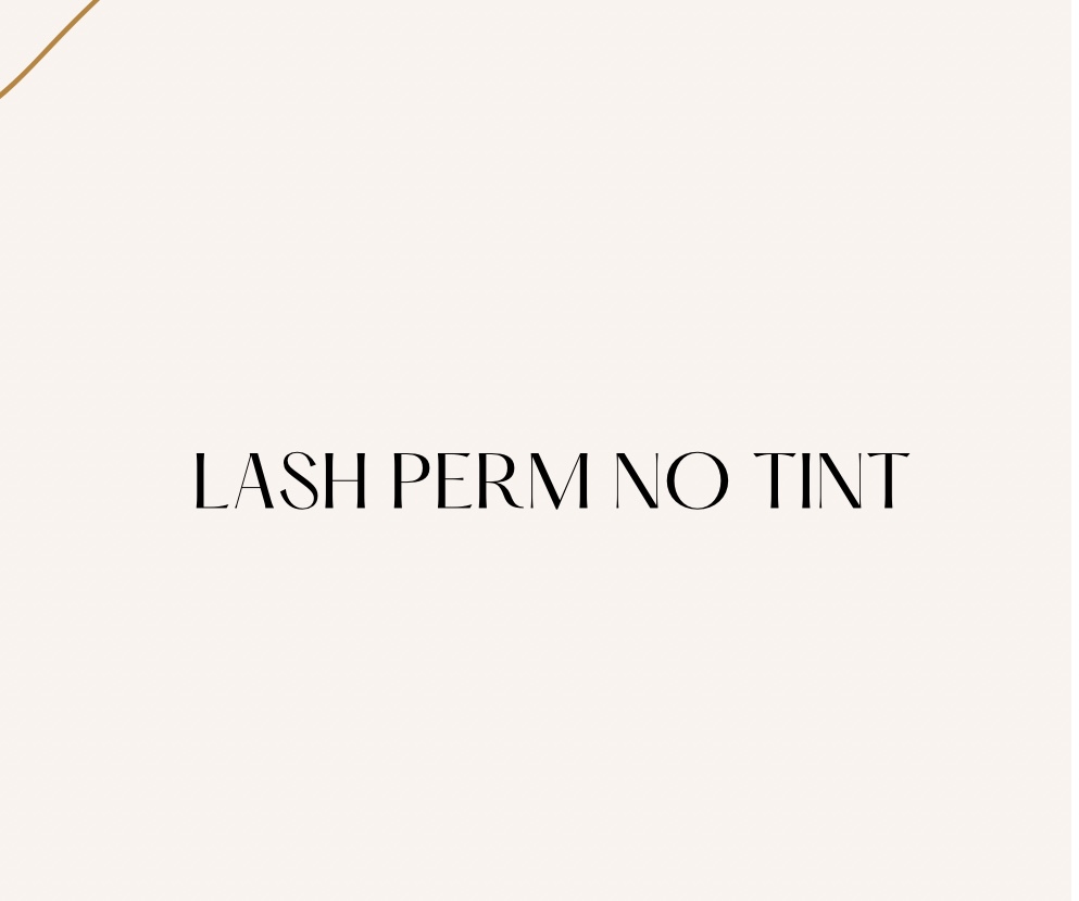 Lash Perm No Tint