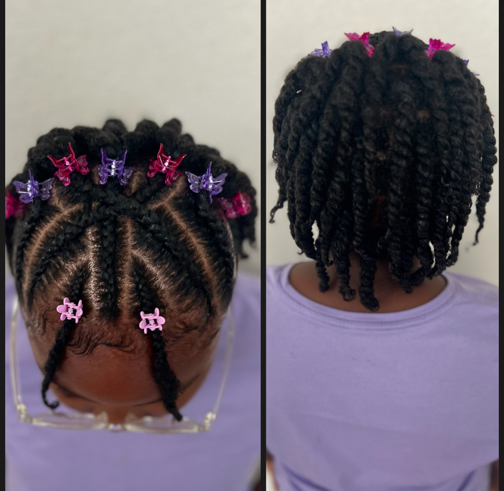 Kids Cornrows &Two Strand Twist at Key Hair Architecture LLC in Aurora, CO