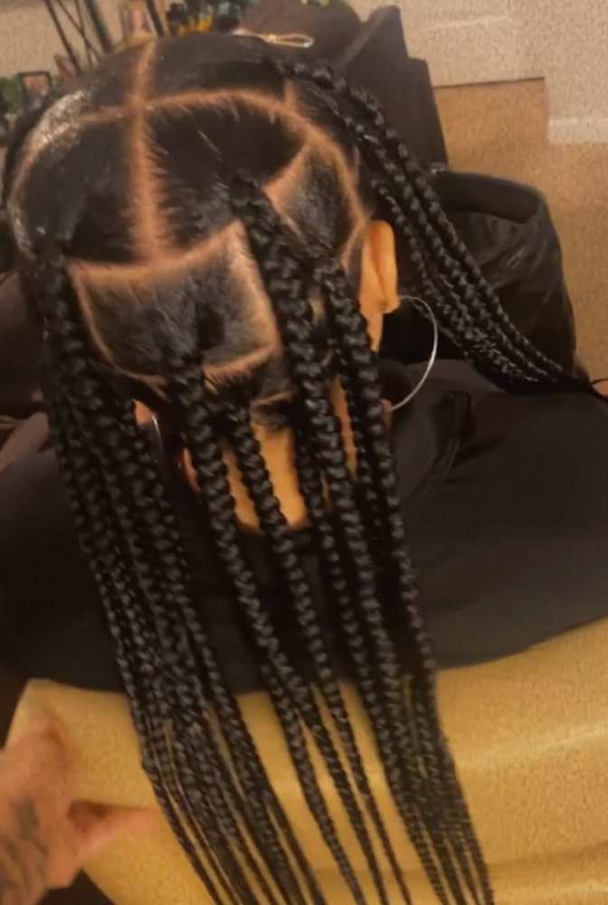 Large Knotless Midback at NitaMay Braids in Cartersville, GA