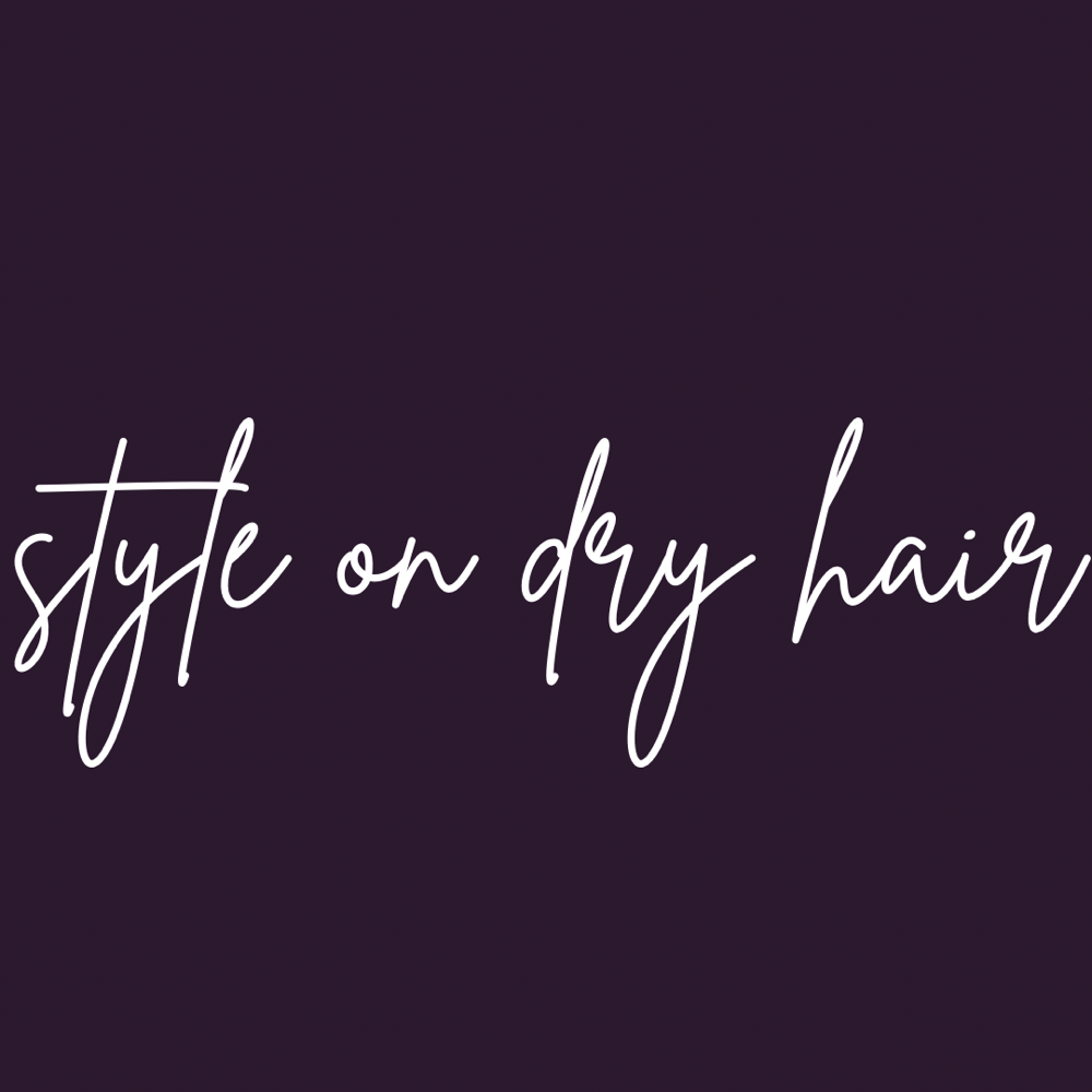 Style On Dry Hair