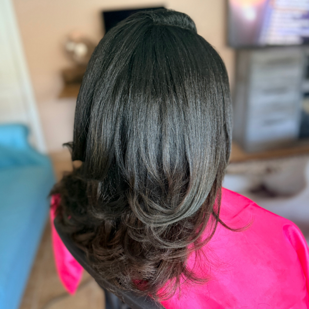 Relaxer/Chemical Straightening at Hair Divas Inc. in West Hollywood, CA