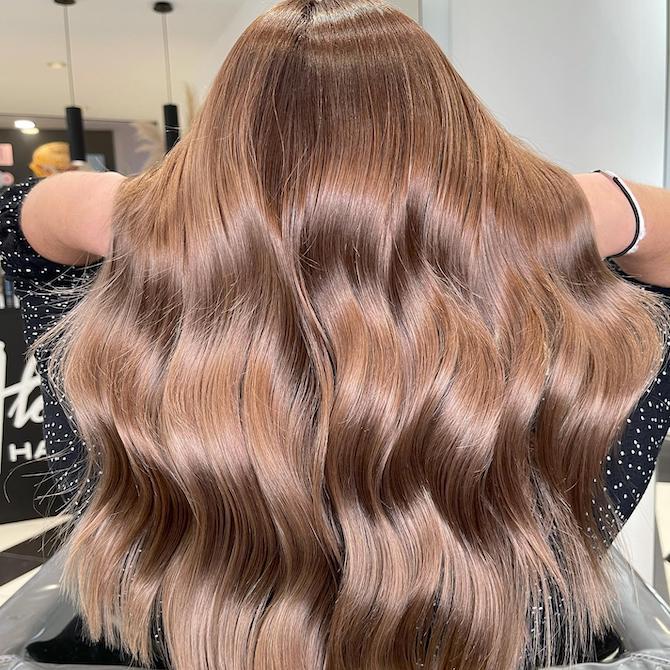 Hair glossing treatment
