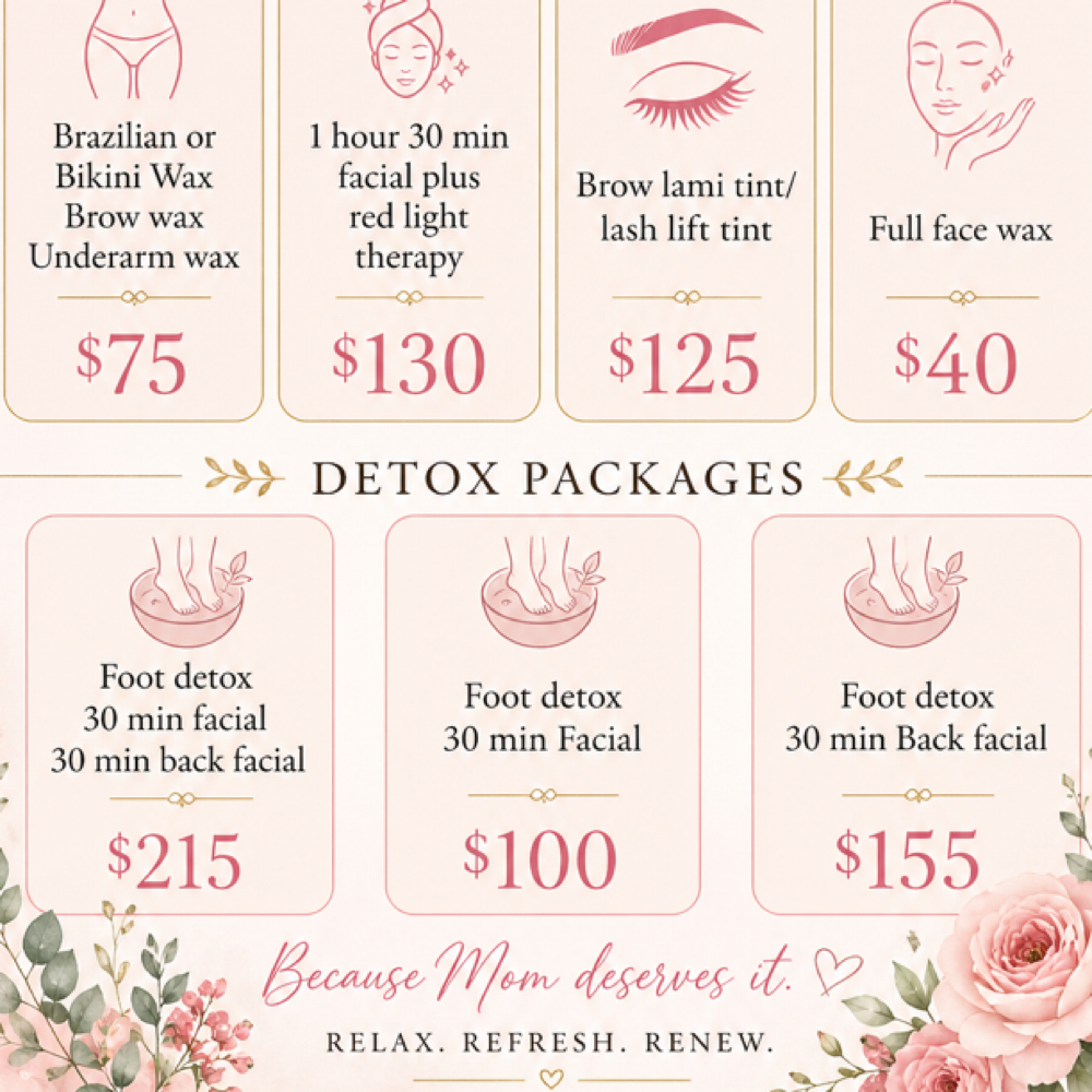 Foot Detox + Facial at Nani au  —  3130 Collective in Slidell, LA
