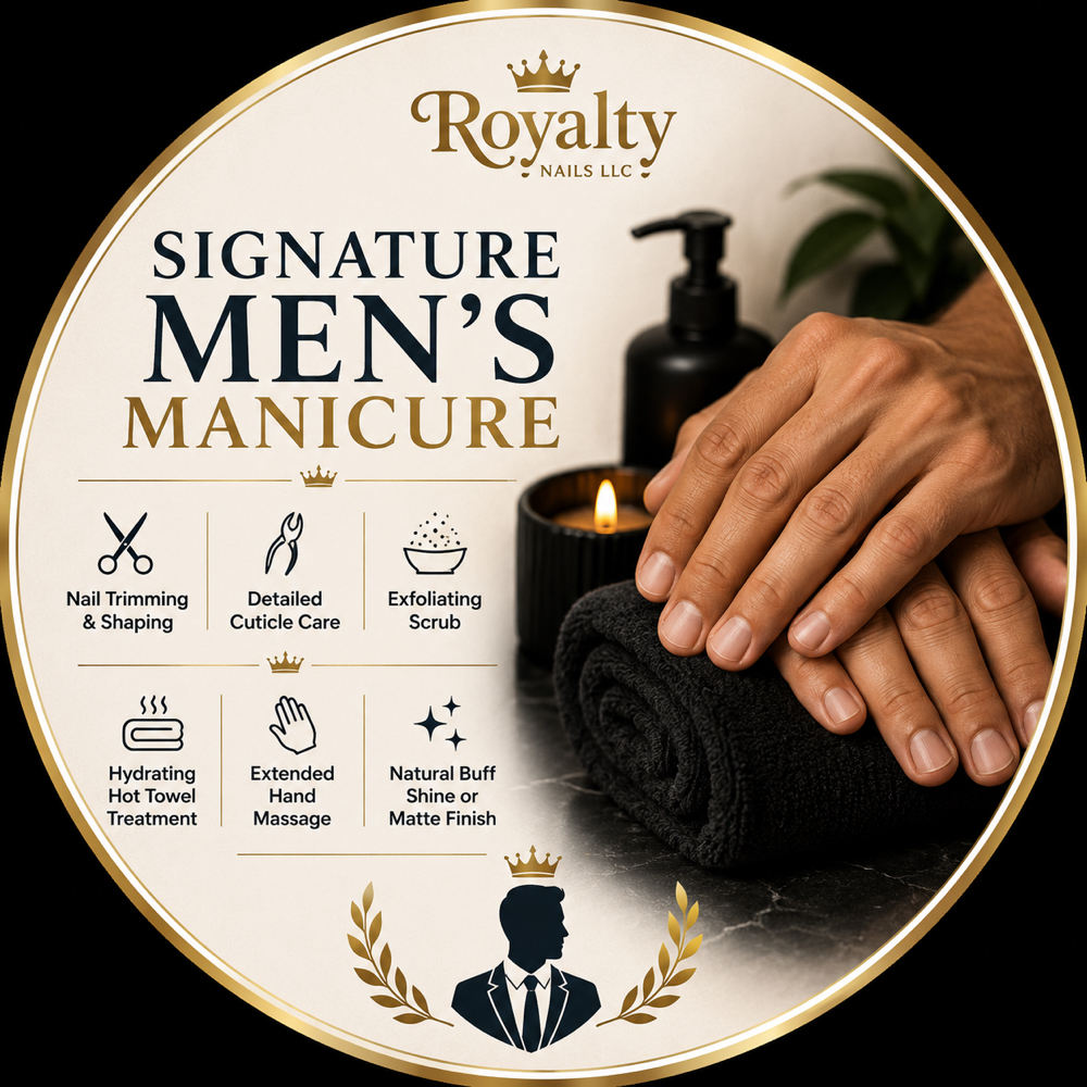 Signature Mens Manicure at Royalty Nails LLC in Colorado Springs, CO