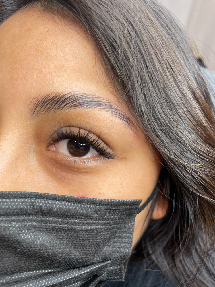 Brow Lamination With Out Tint