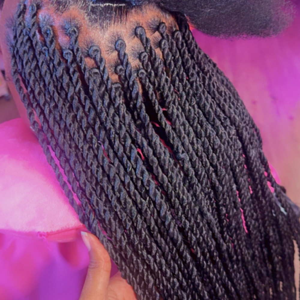 RopeTwists & Passion Twist at Mejko braid studio in Long Beach, CA