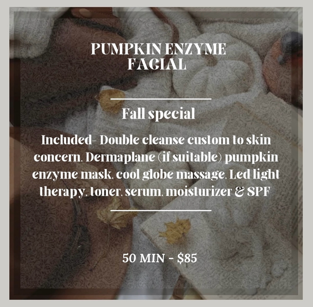 Fall Pumpkin Facial