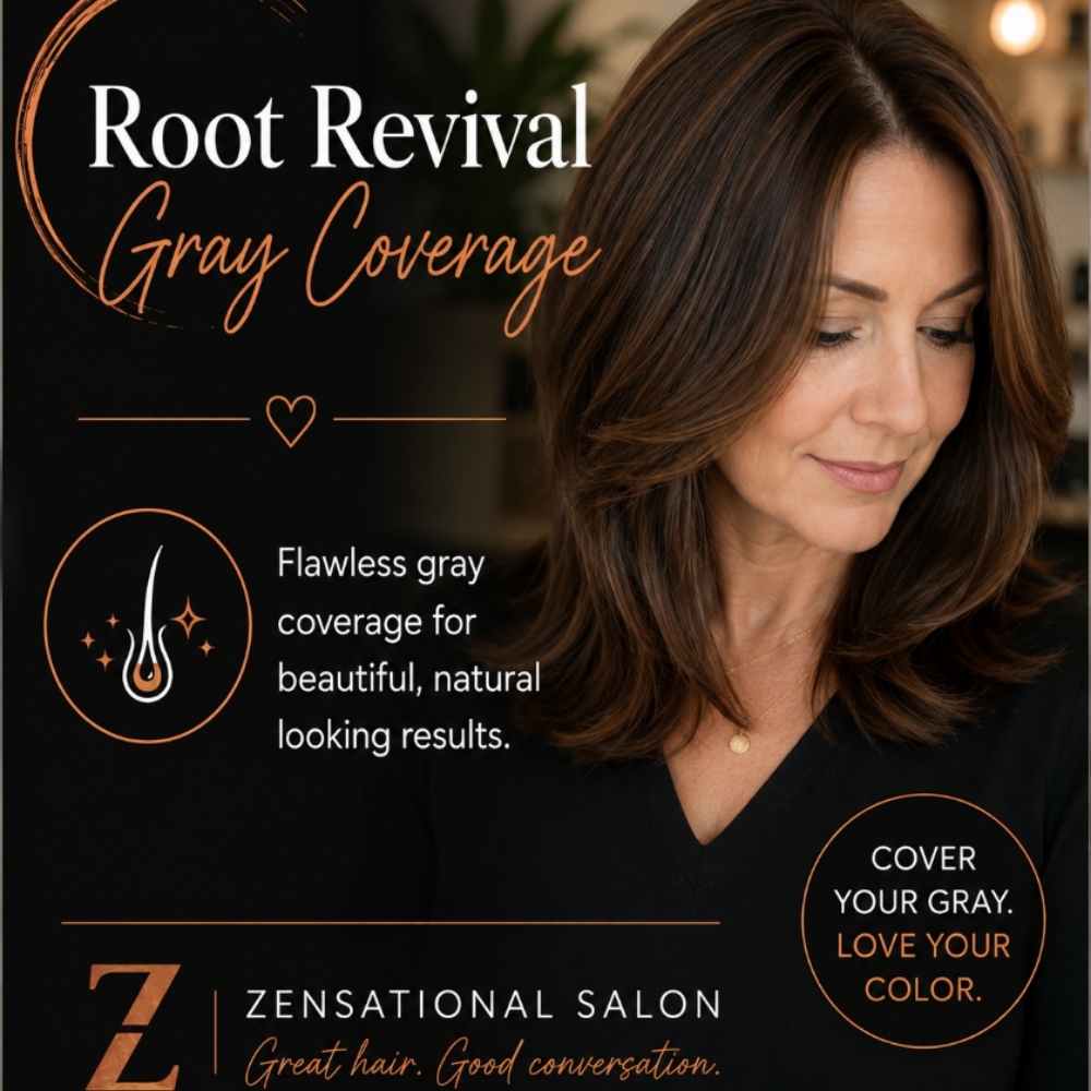 Root Revival / Gray Coverage at Zensational Salon in The Dalles, OR