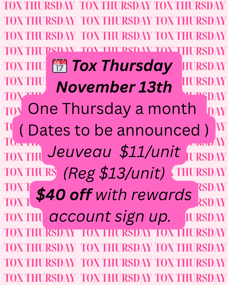 TOX THURSDAY Monthly Nov 13th