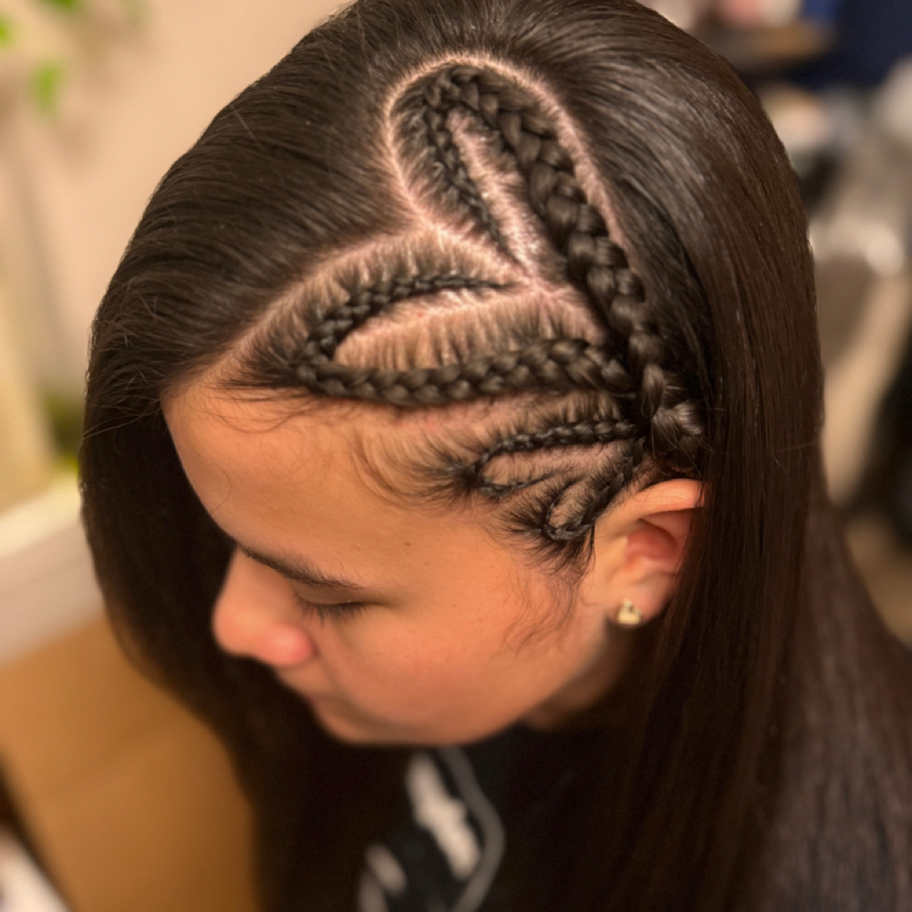Womens Half Head(fulani Braids) at Braids By Aurora in Houston, TX