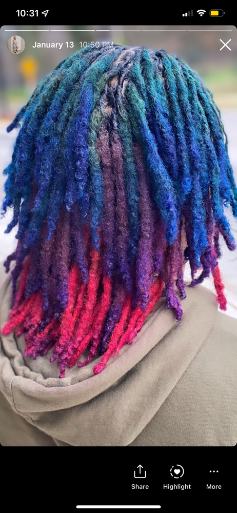 Additional Style Hair Dye Start At