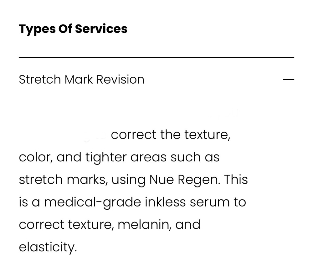 Stretch Mark Correcrion: Upper Abdomen