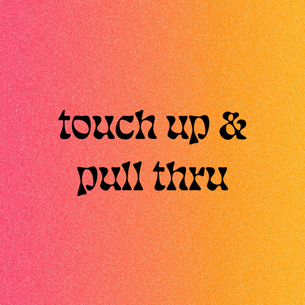 touch up & pull thru at october raine studio in temecula, CA