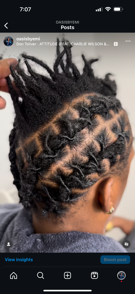Starter Locs-Custom partings