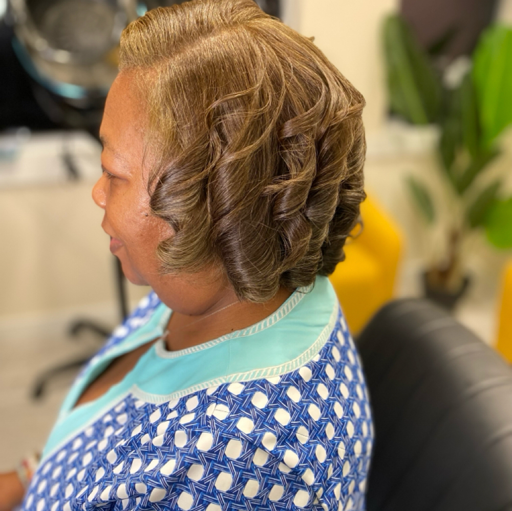 Grey Coverage Permanent at D’Michelle Hair Lounge in Fort Worth, TX