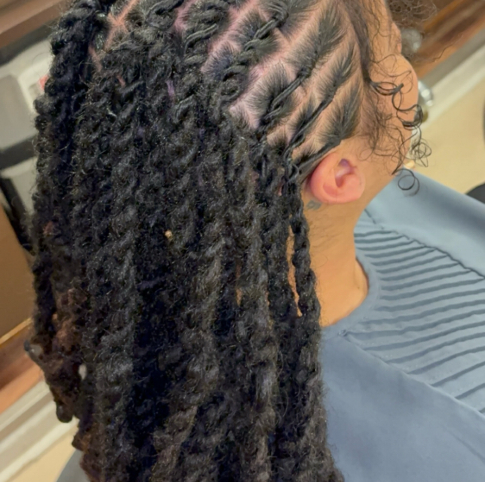Two Strands - Long Locs at Crown Maintenance in Detroit, MI