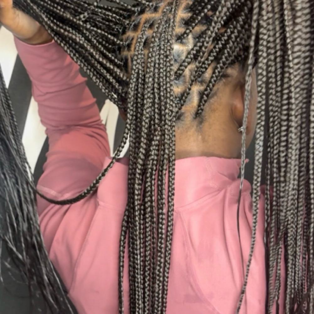 Small Knotless Braids at HairByJanaySamone in Atlanta, GA