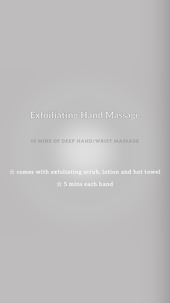 Exfoliating Hand Massage
