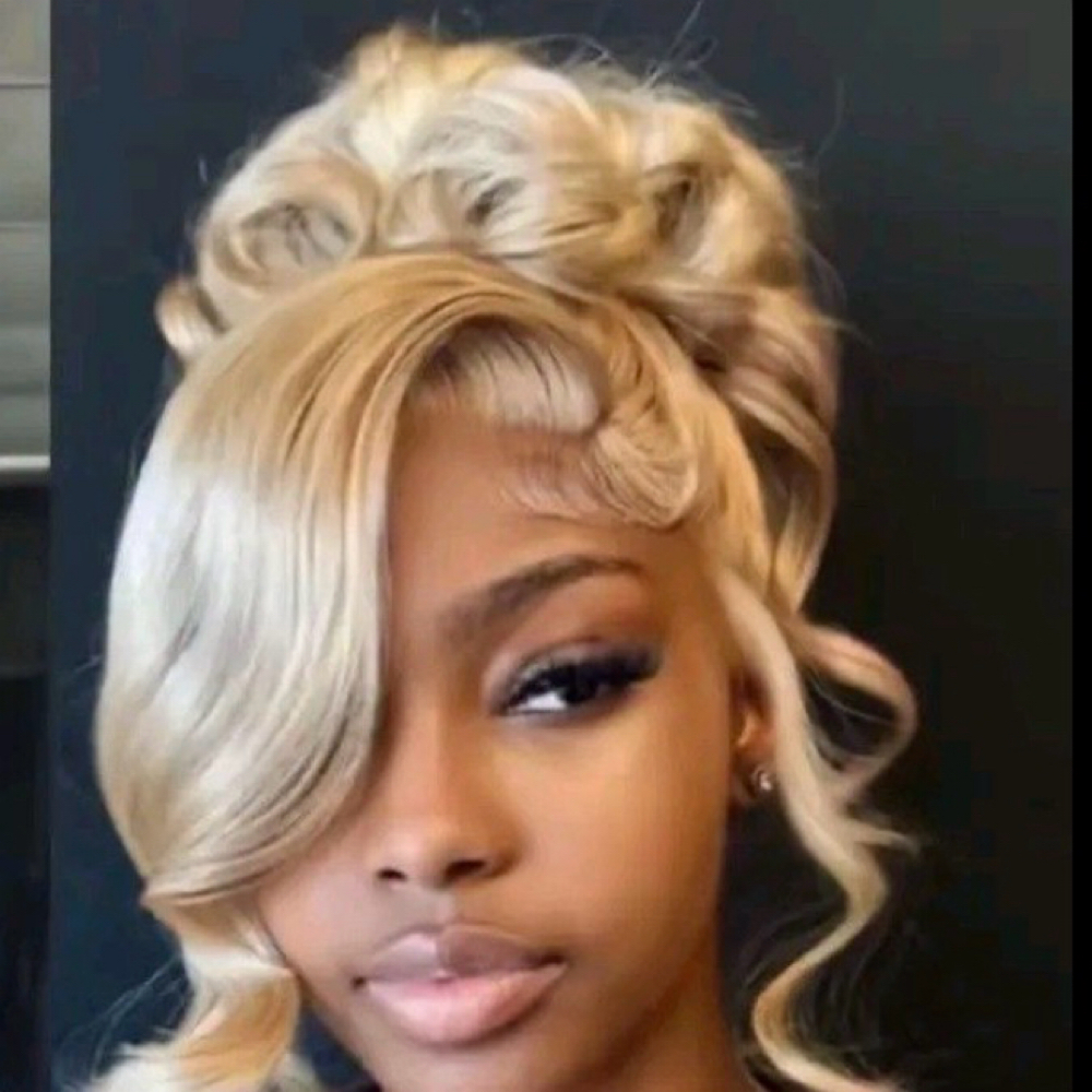 Updo W/ Bangs at Naturale Beauty on Main Salon in Easton, PA