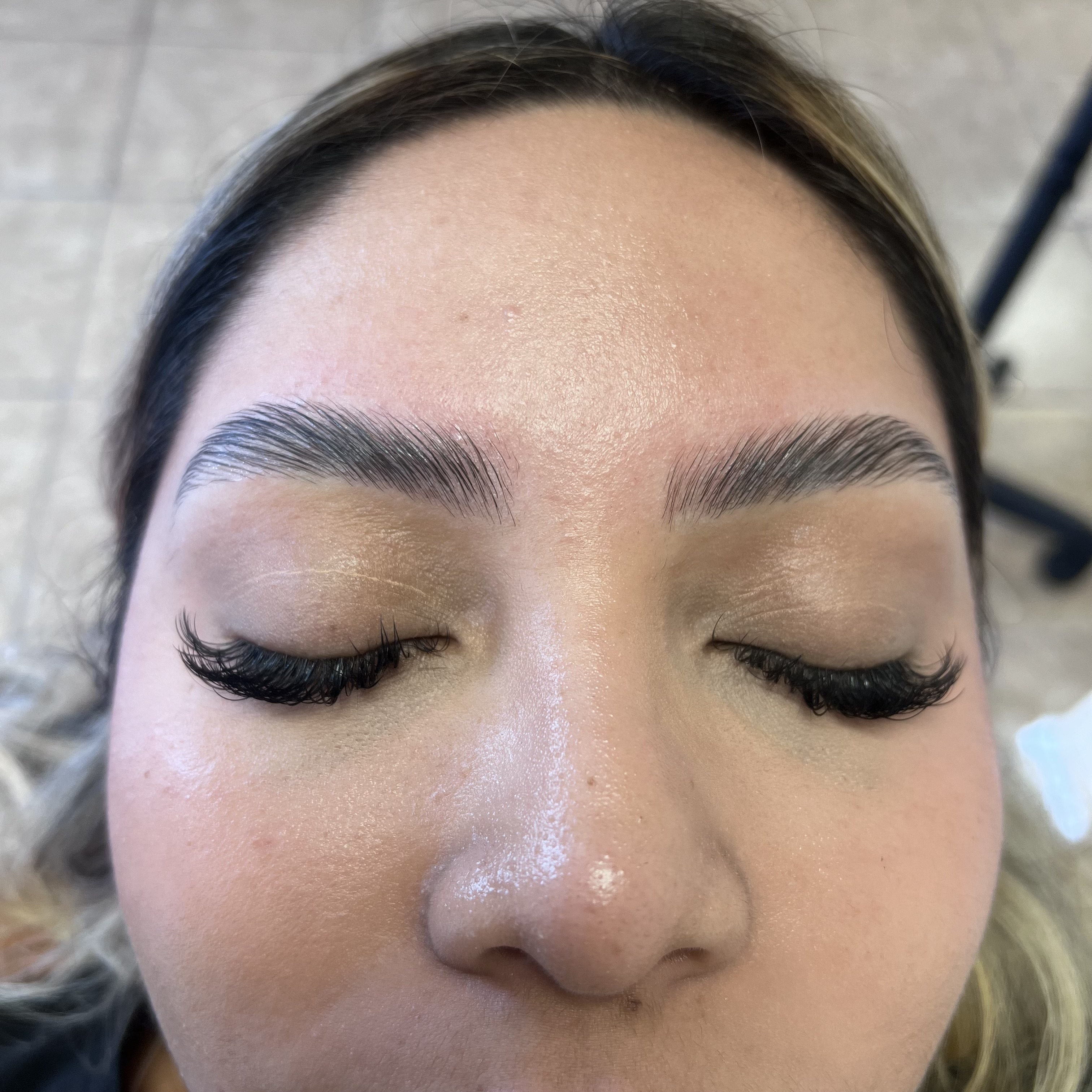 Eyebrow waxing