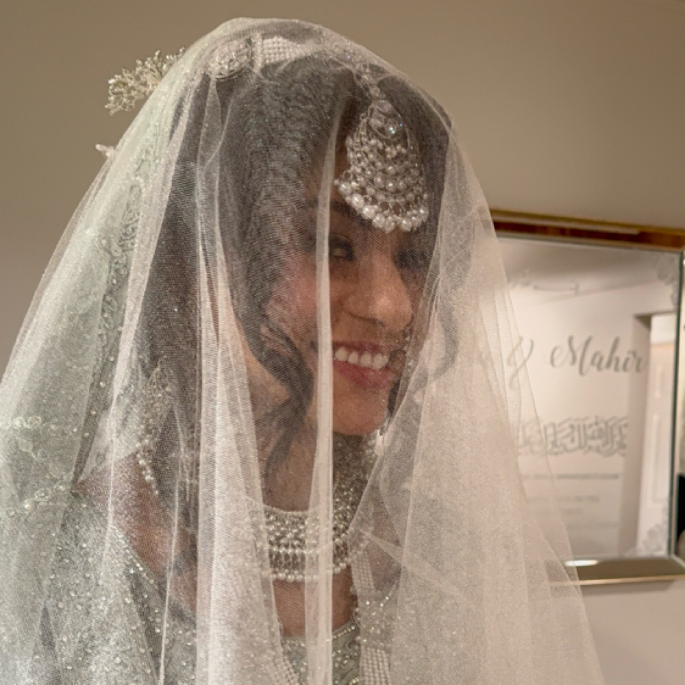 Dupatta, Jewellery, Hijab Setting at Shammi’s Hair Studio in Troy, MI