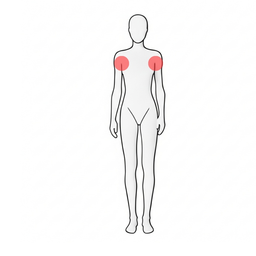 under arm