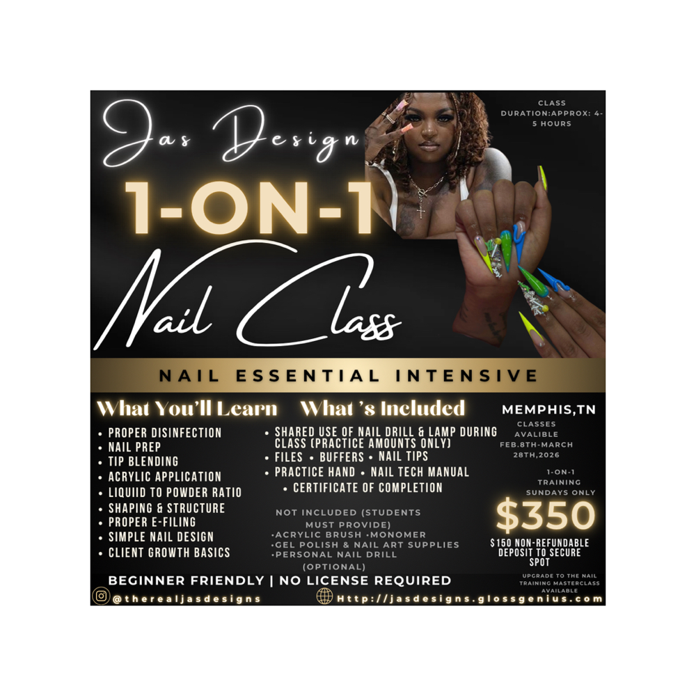 💅🏽 NAIL ESSENTIAL INTENSIVE at JasDesigns in Memphis, TN
