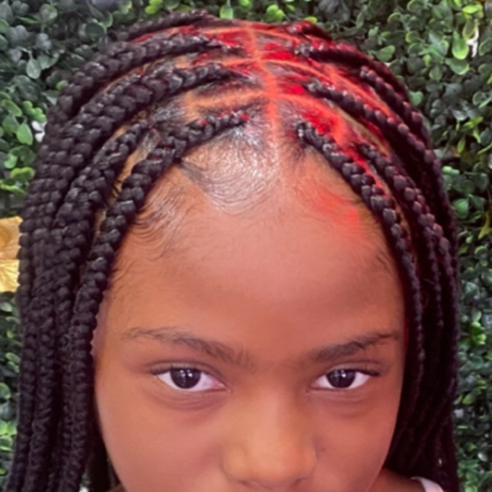 Kids Knotless Braids at Crowned Braids Salon in Conway, SC