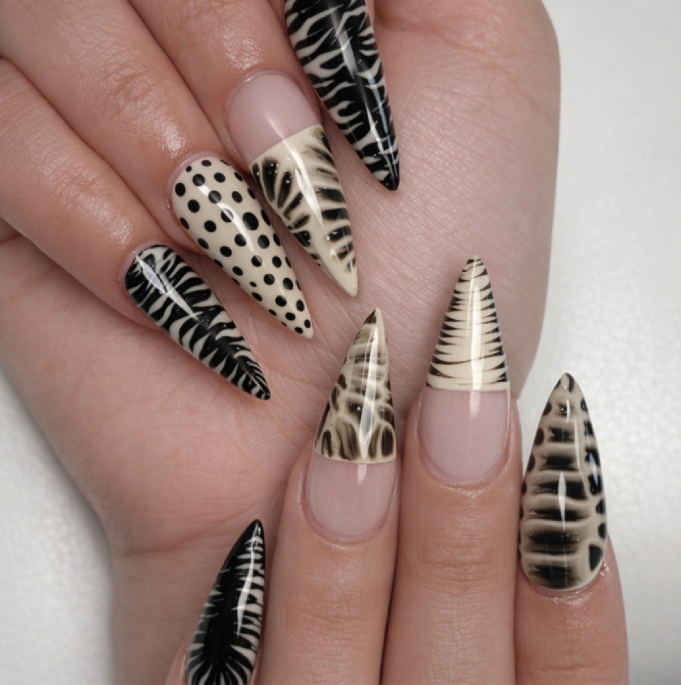 •	Wild Noir at Almo Nail Atelier in Butler, NJ