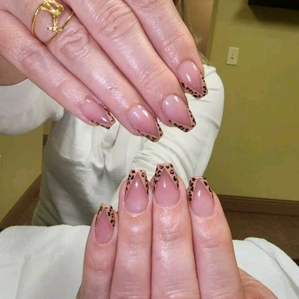 French Tips at Natty Nailed It in South Boston, VA