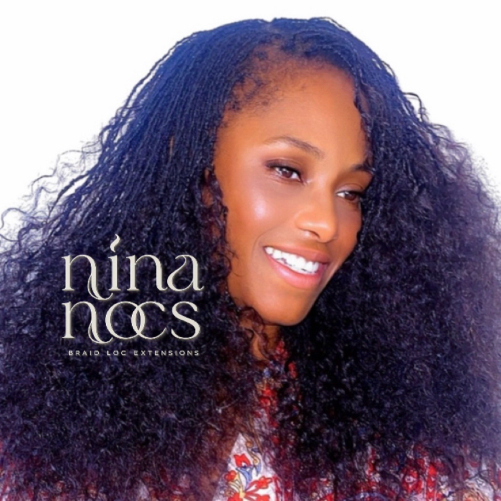 300 BRAIDLOCS AFRO KINKY EXTENSIONS at NinaNocs in Orlando, FL