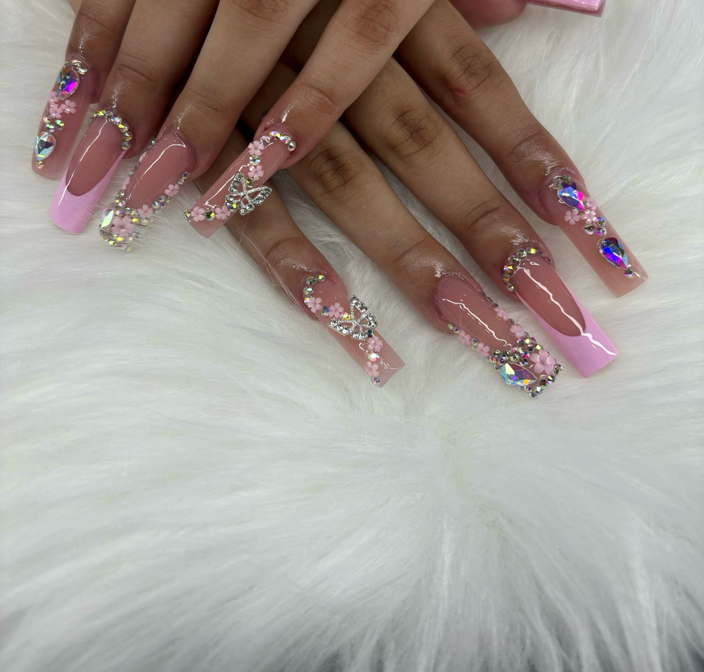 Xl Acrylic Nail Set at Emerald pearl in Crystal City, TX