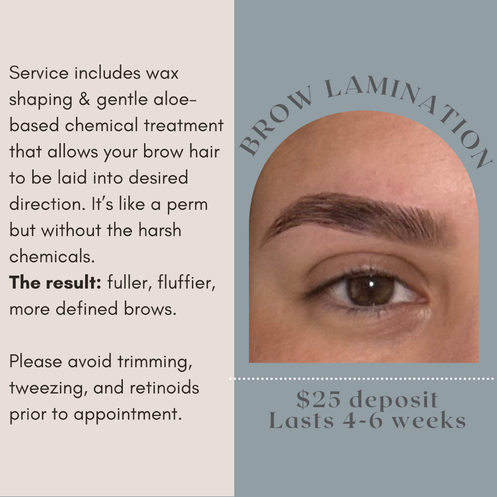 Brow Lamination at Cindy Perez Studio in Downey, CA