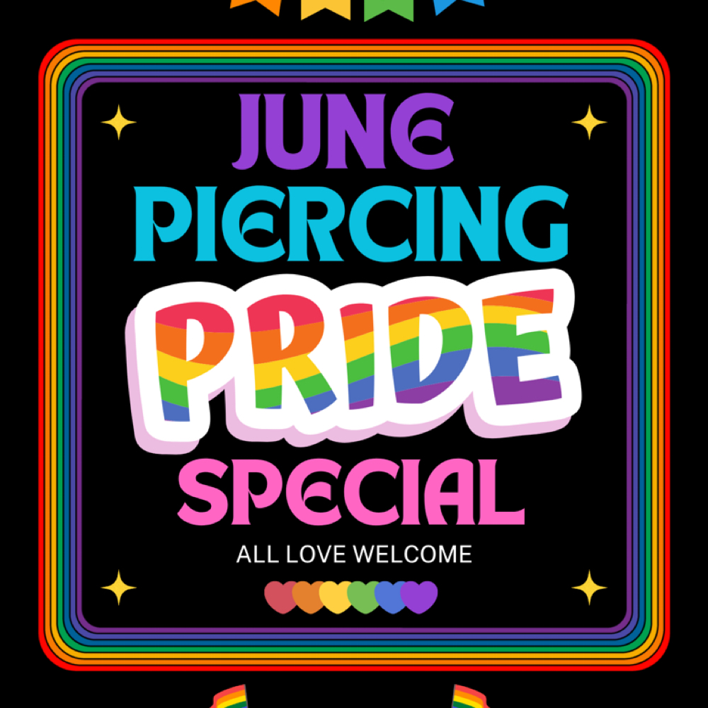 🏳️‍🌈PRIDE PIERCING SPECIAL🏳️‍🌈 at Moon Beams Tattoo & Piercing in Pocatello, ID