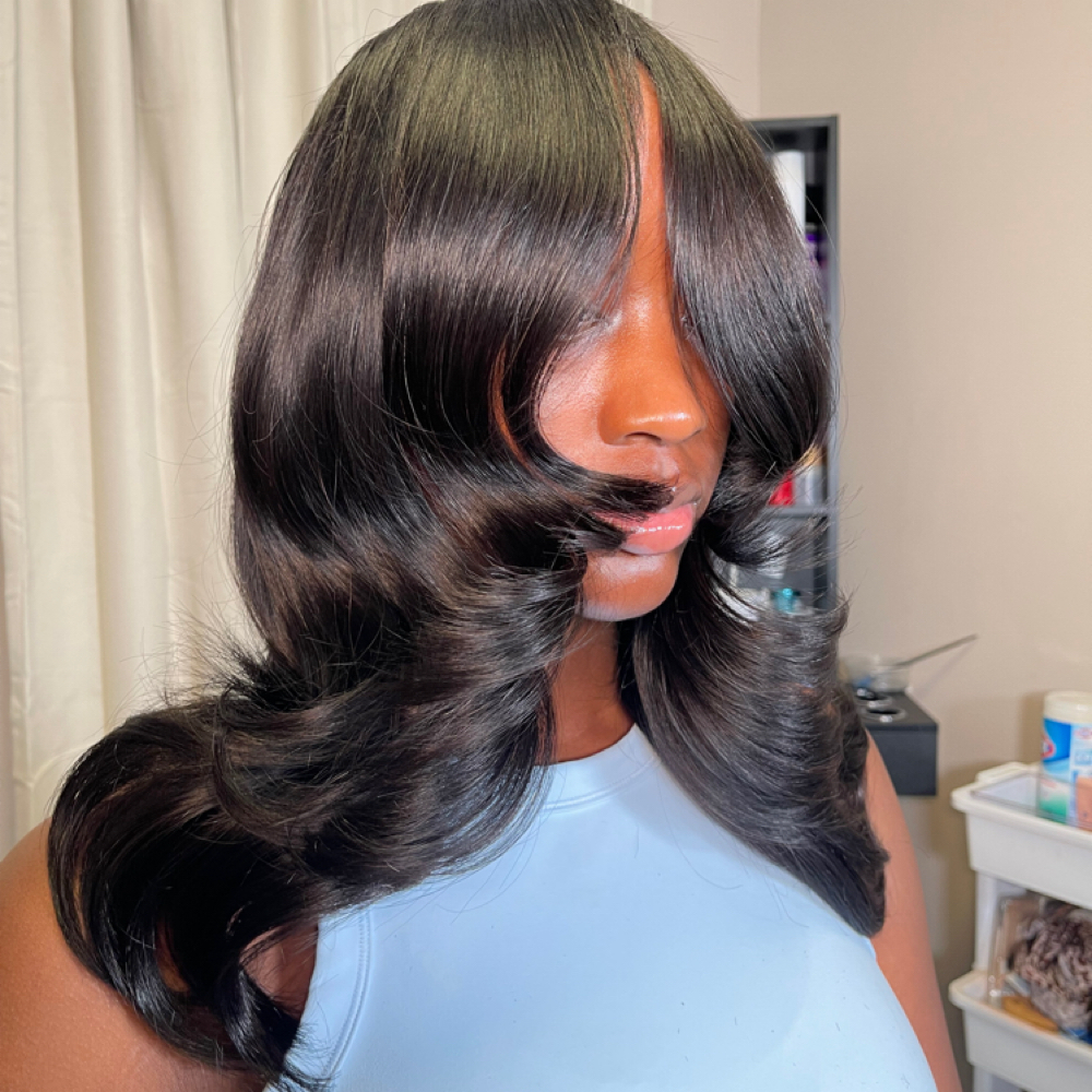 Faux Middle Versatile Install at Ajia Dior Hair in Augusta, GA