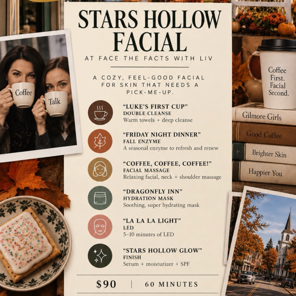 Stars Hollow Facial 🍂 ☕️ at Face The Facts With Liv in Deridder, LA