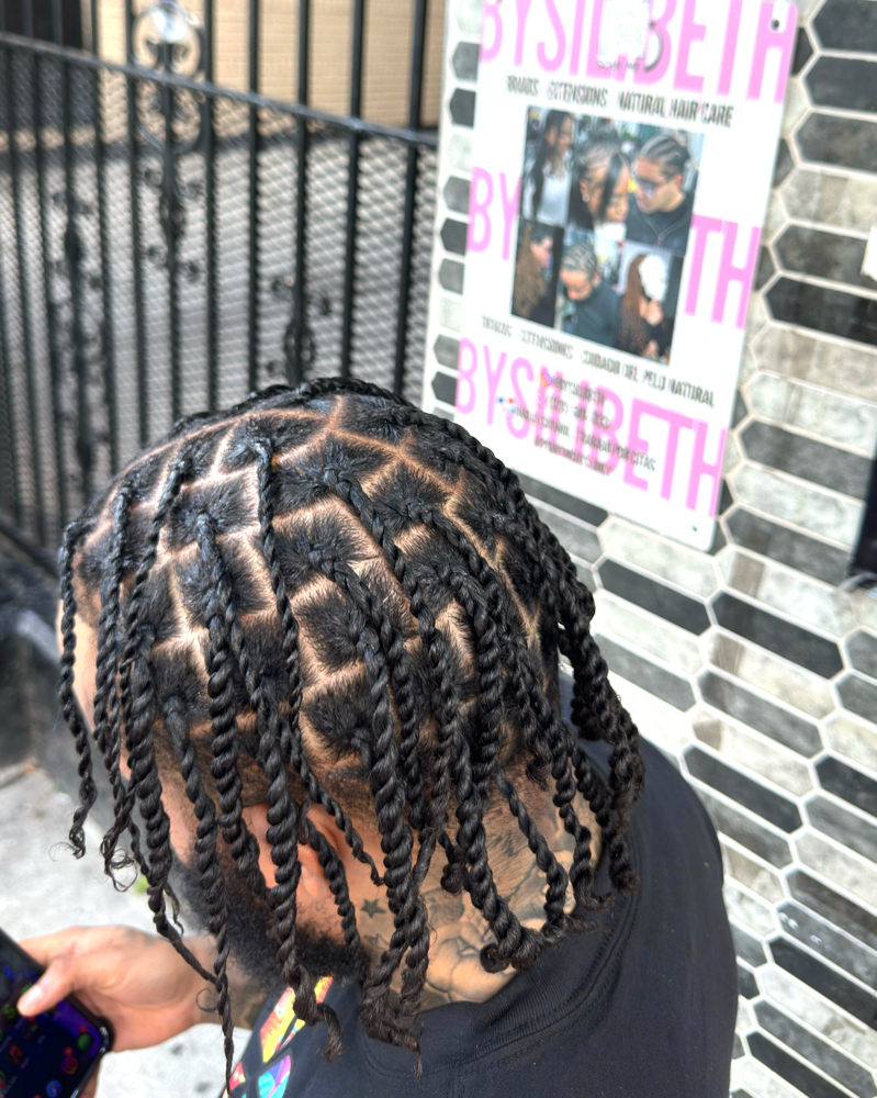 Single Strand Twists (Braided Root) at By Silibeth in Bronx, NY