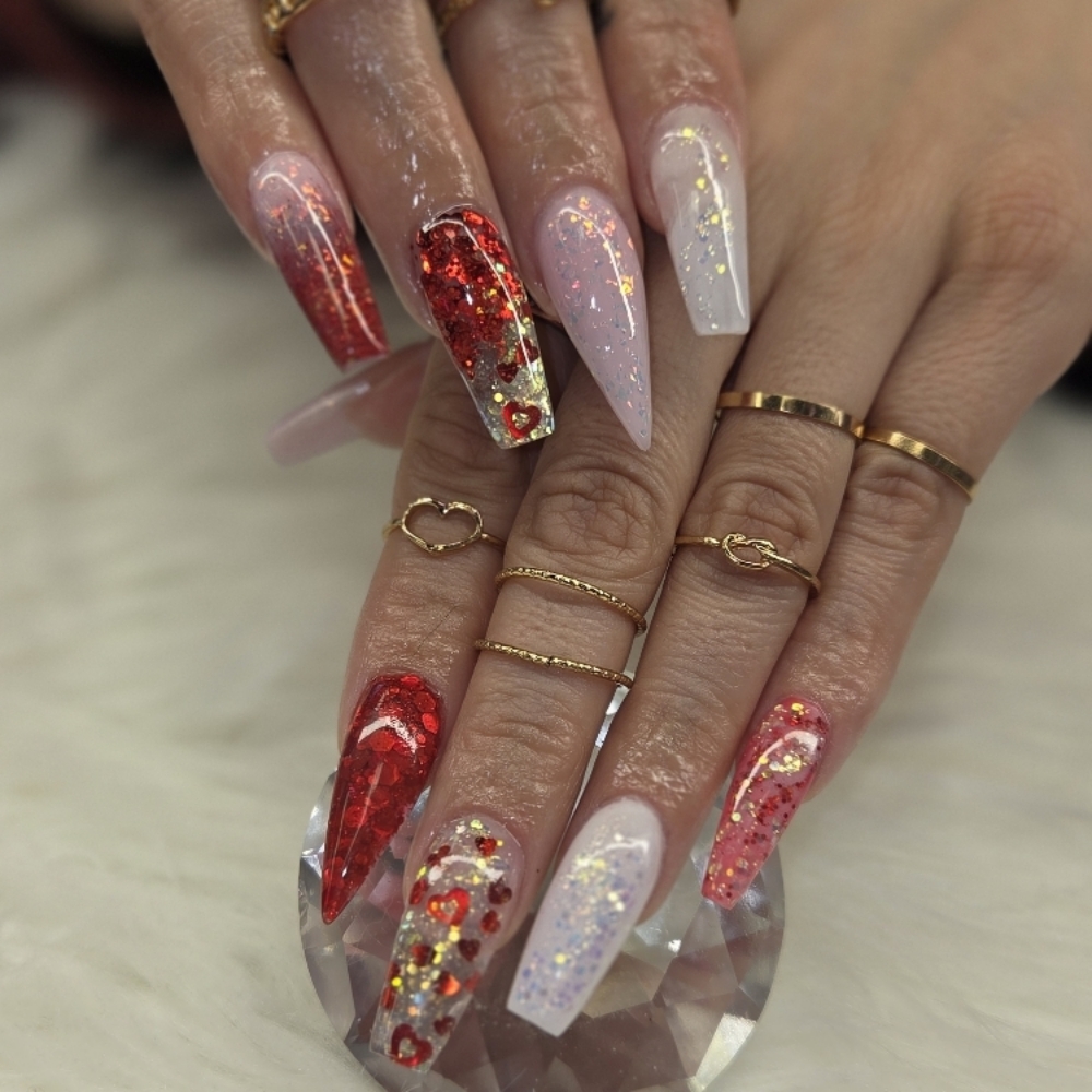 Freestlye Fullset at Tips&Clips Hair&Nails in lincoln park, MI