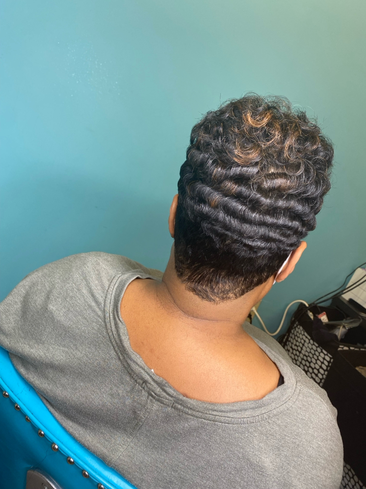 Relaxer Retouch Pixie Cut